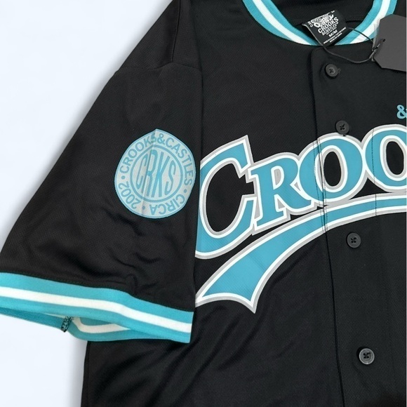 NWT Crooks & Castles Baseball Jersey - Picture 2 of 5